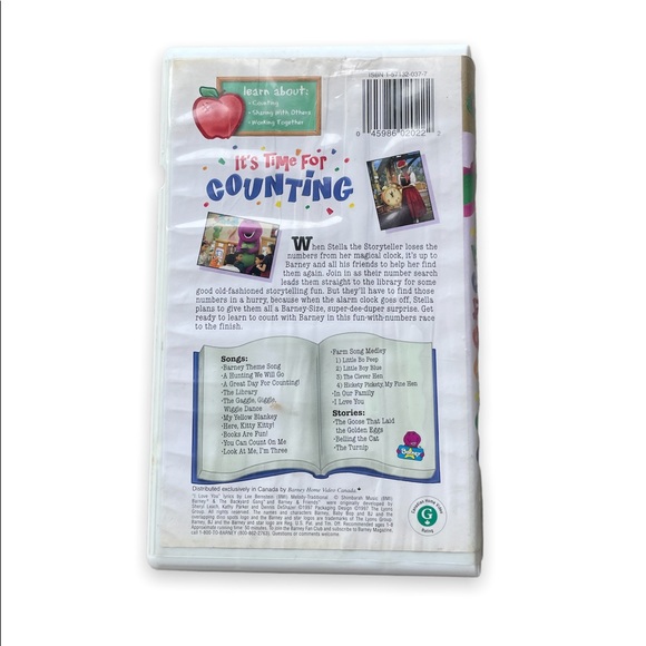 Barney It’s Time For Counting VHS - Picture 2 of 4